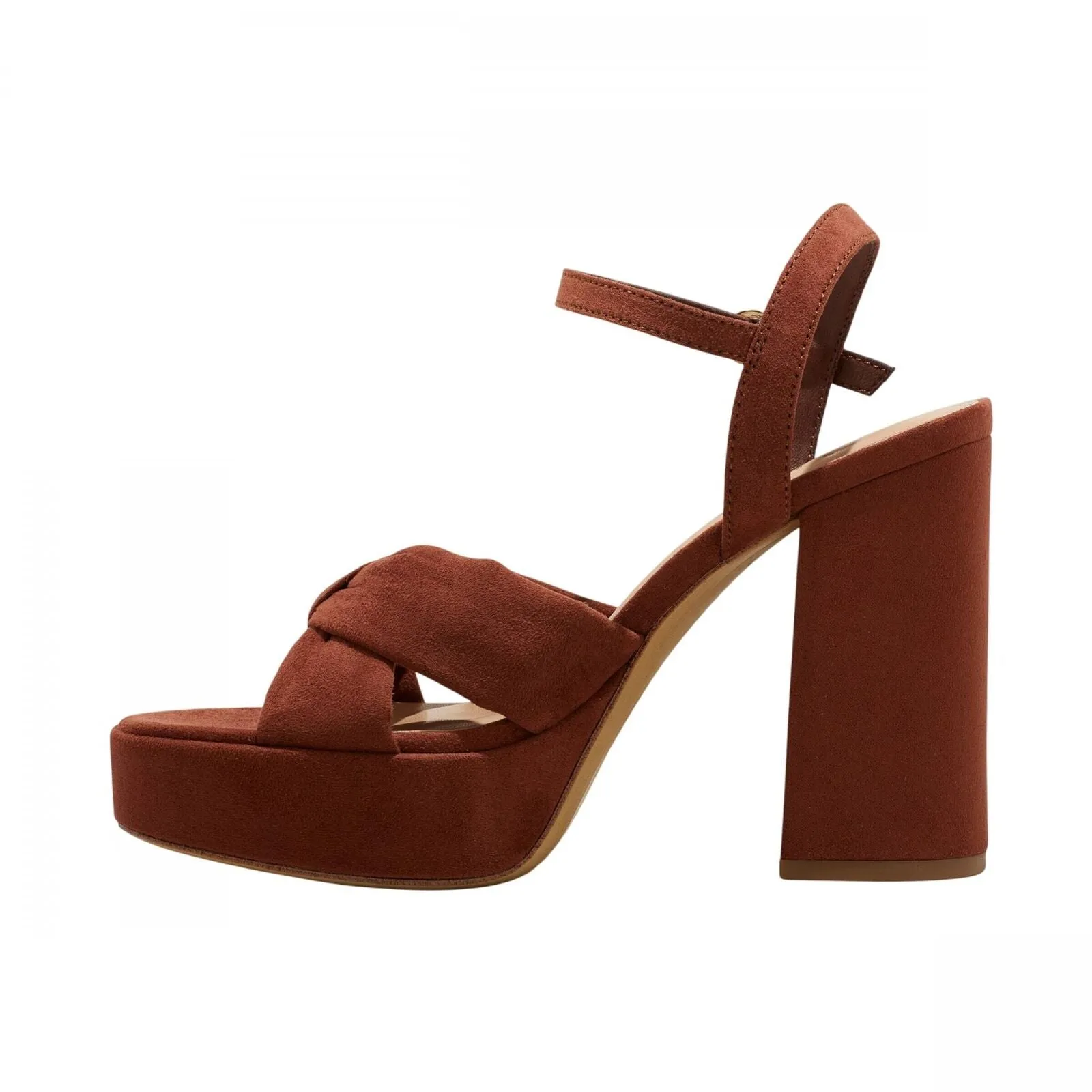 A New Day Womens Riah Platform Heels with Memory Foam Insole 88075193 Brown 8.5M