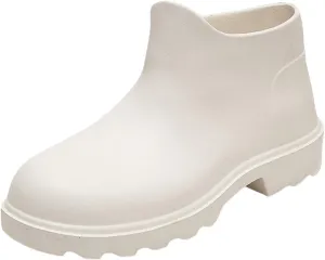 Ankle Rain Boots for Women Waterproof Fashion Short Tube Water Proof Non Slip Rain Boots Non Slip Fishing Shoes