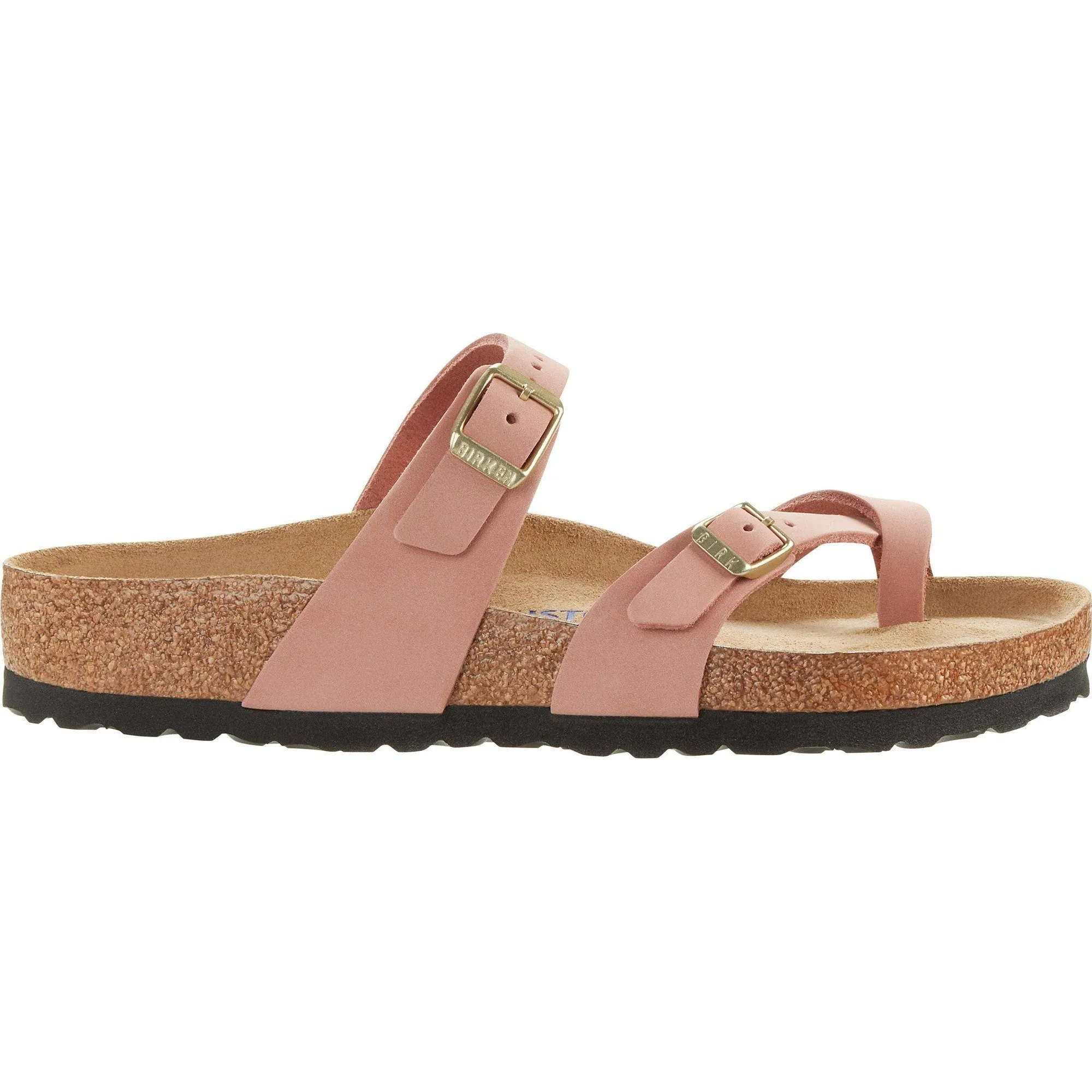 Birkenstock Mayari SFB 1023964 Ladies Old Rose Nubuck Arch Support Slip On Sandals