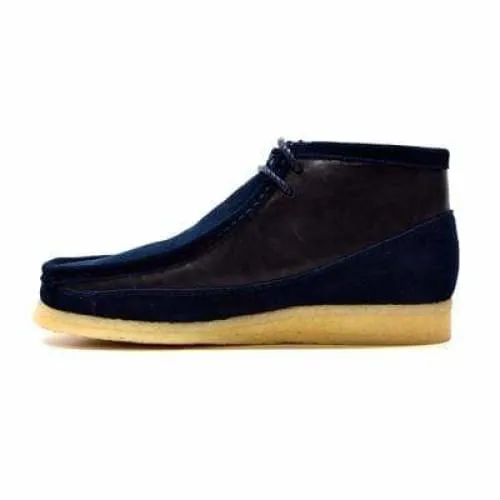 British Walkers Walker 100 Wallabee Boots Men's Navy Blue Suede and Leather