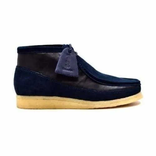 British Walkers Walker 100 Wallabee Boots Men's Navy Blue Suede and Leather