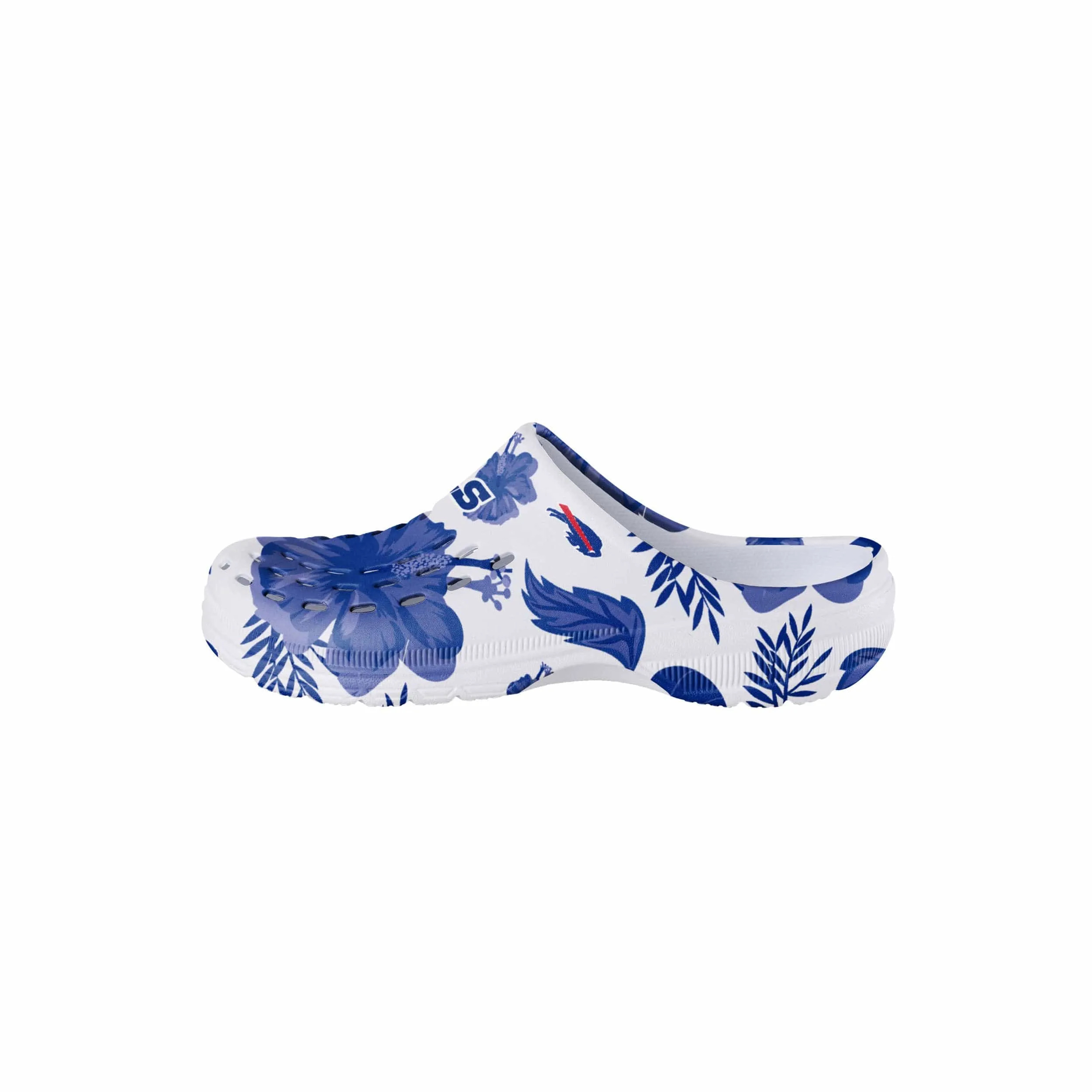 Buffalo Bills NFL Womens Floral White Clog