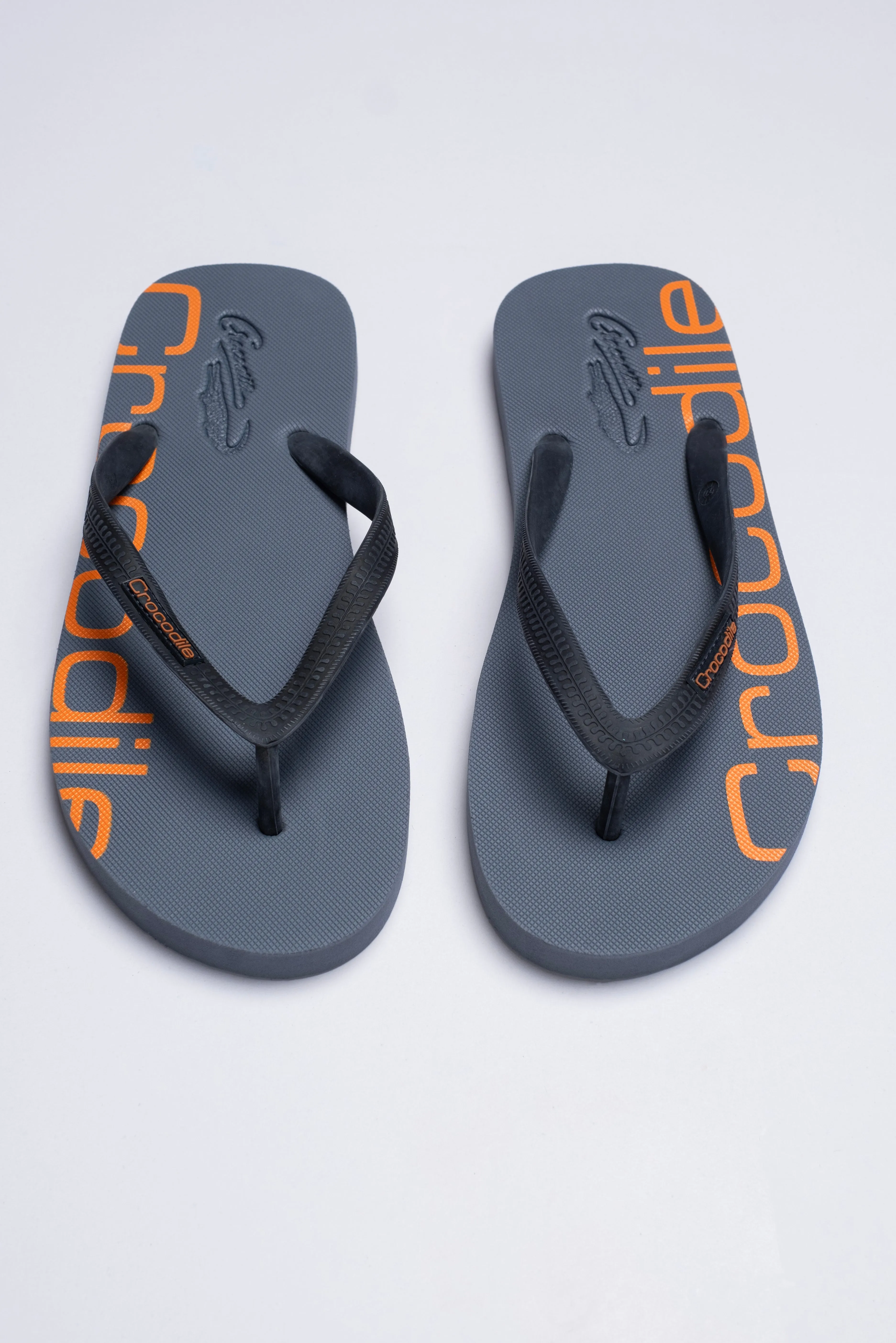 Crocodile Flip Flop-Grey
