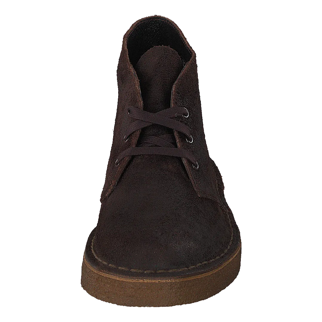 Desert Coal Dark Brown Suede