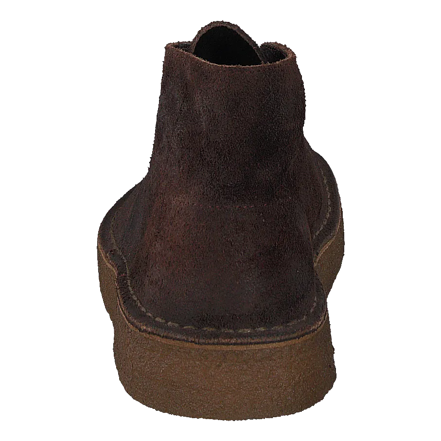 Desert Coal Dark Brown Suede