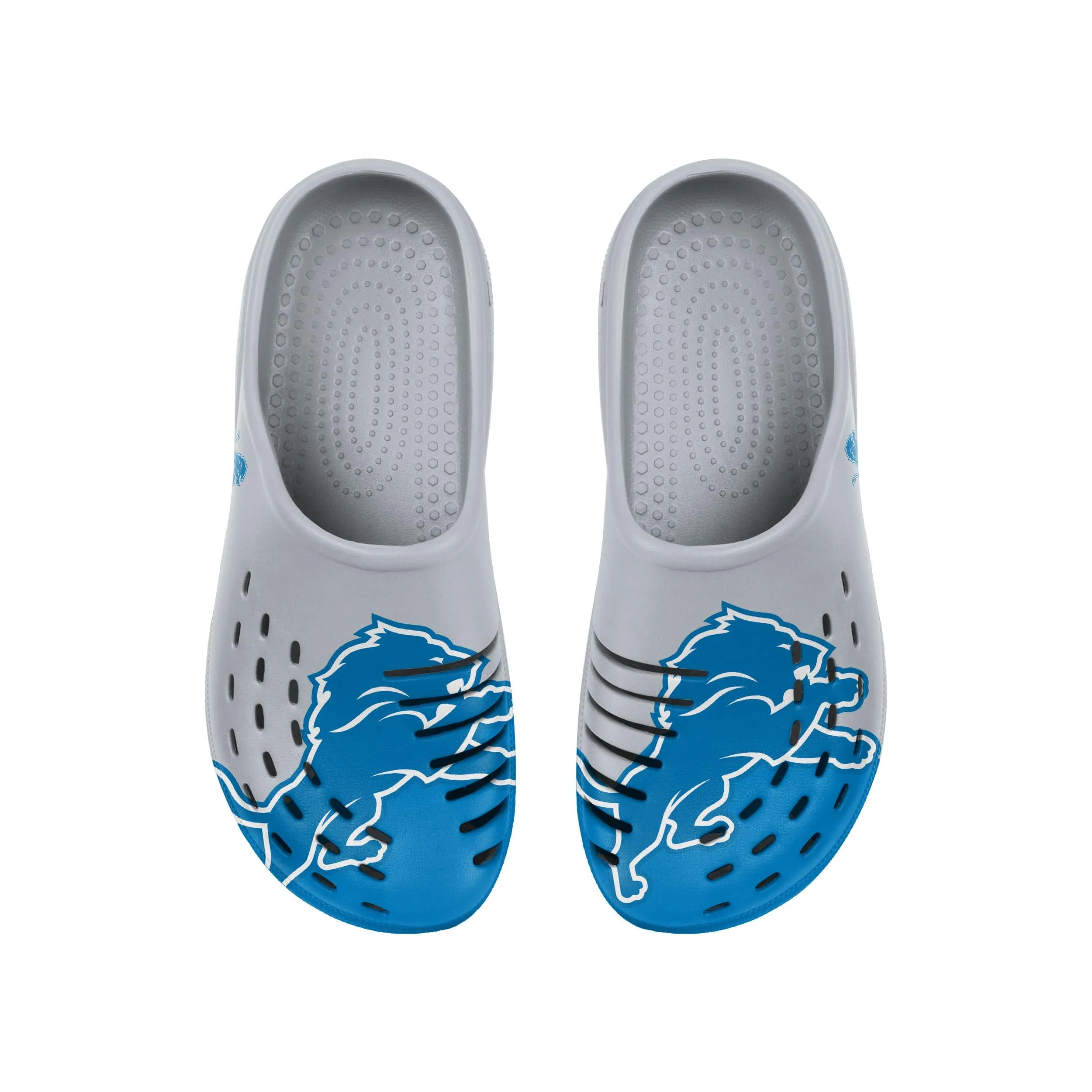 Detroit Lions NFL Mens Colorblock Big Logo Clog