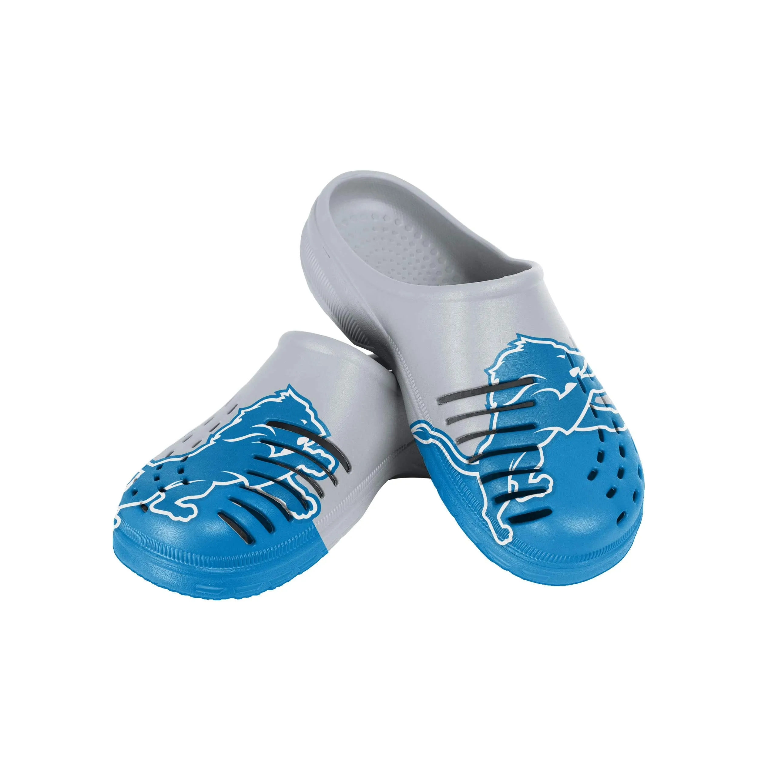 Detroit Lions NFL Mens Colorblock Big Logo Clog