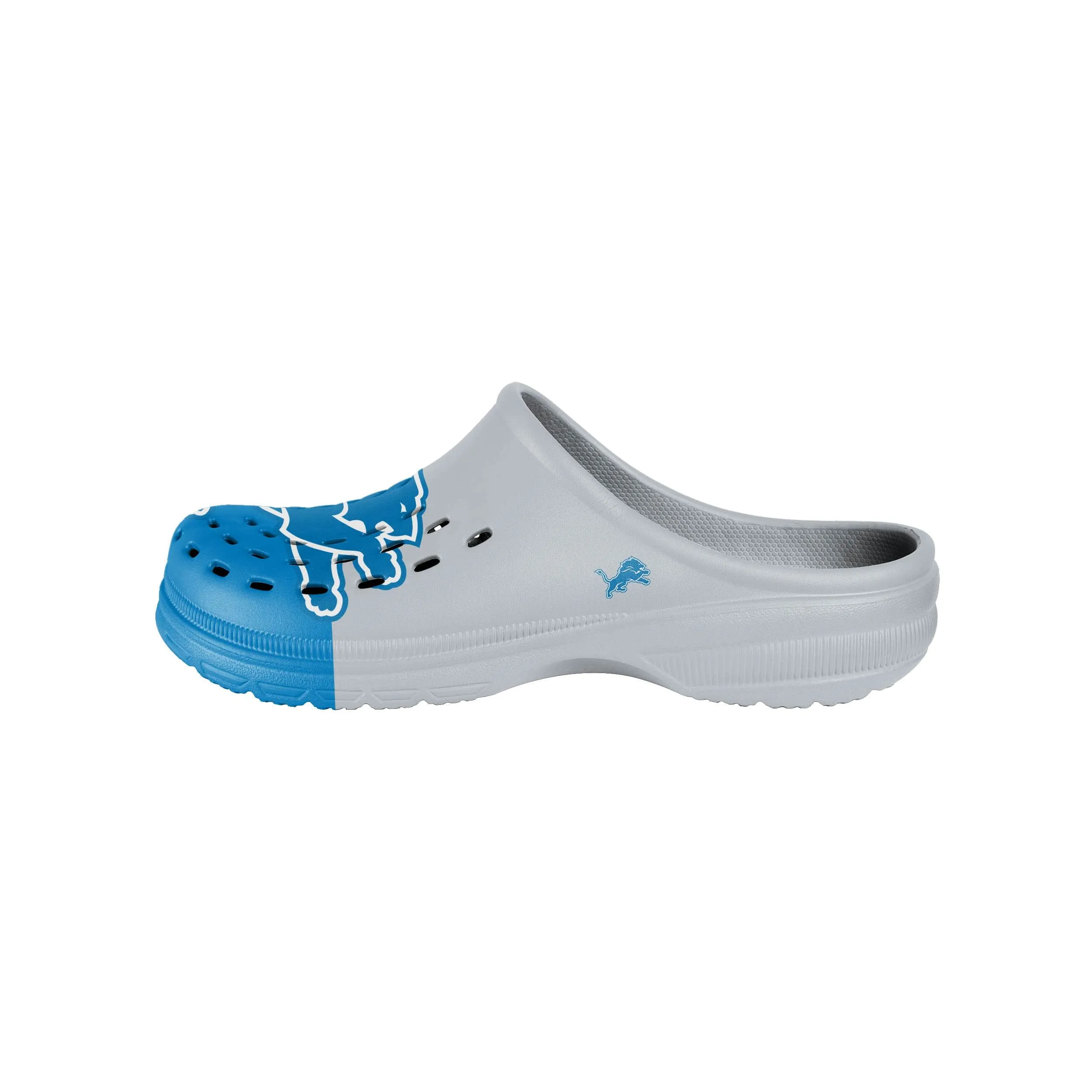 Detroit Lions NFL Mens Colorblock Big Logo Clog