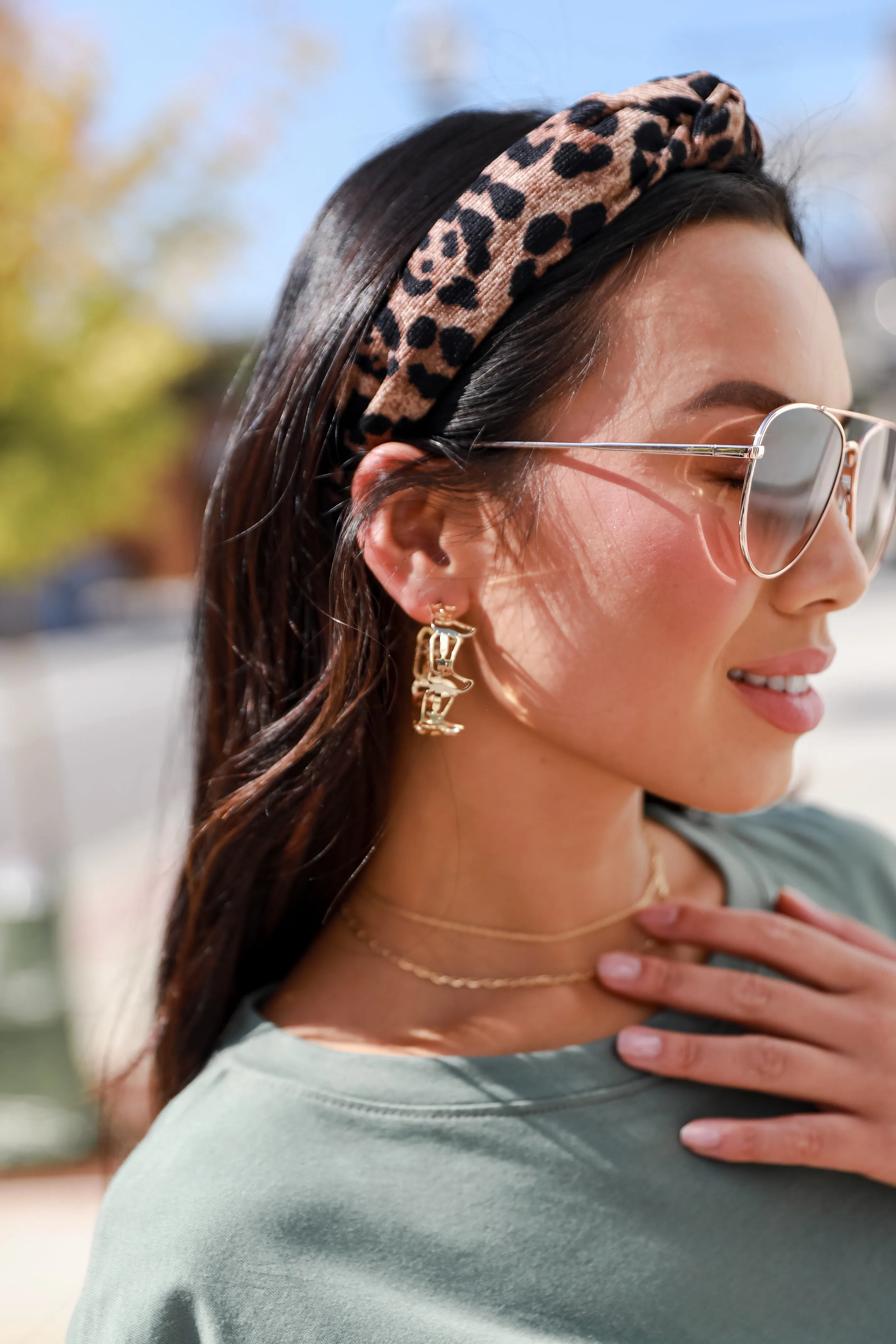 FINAL SALE - Delaney Gold Cowboy Boot Hoop Earrings