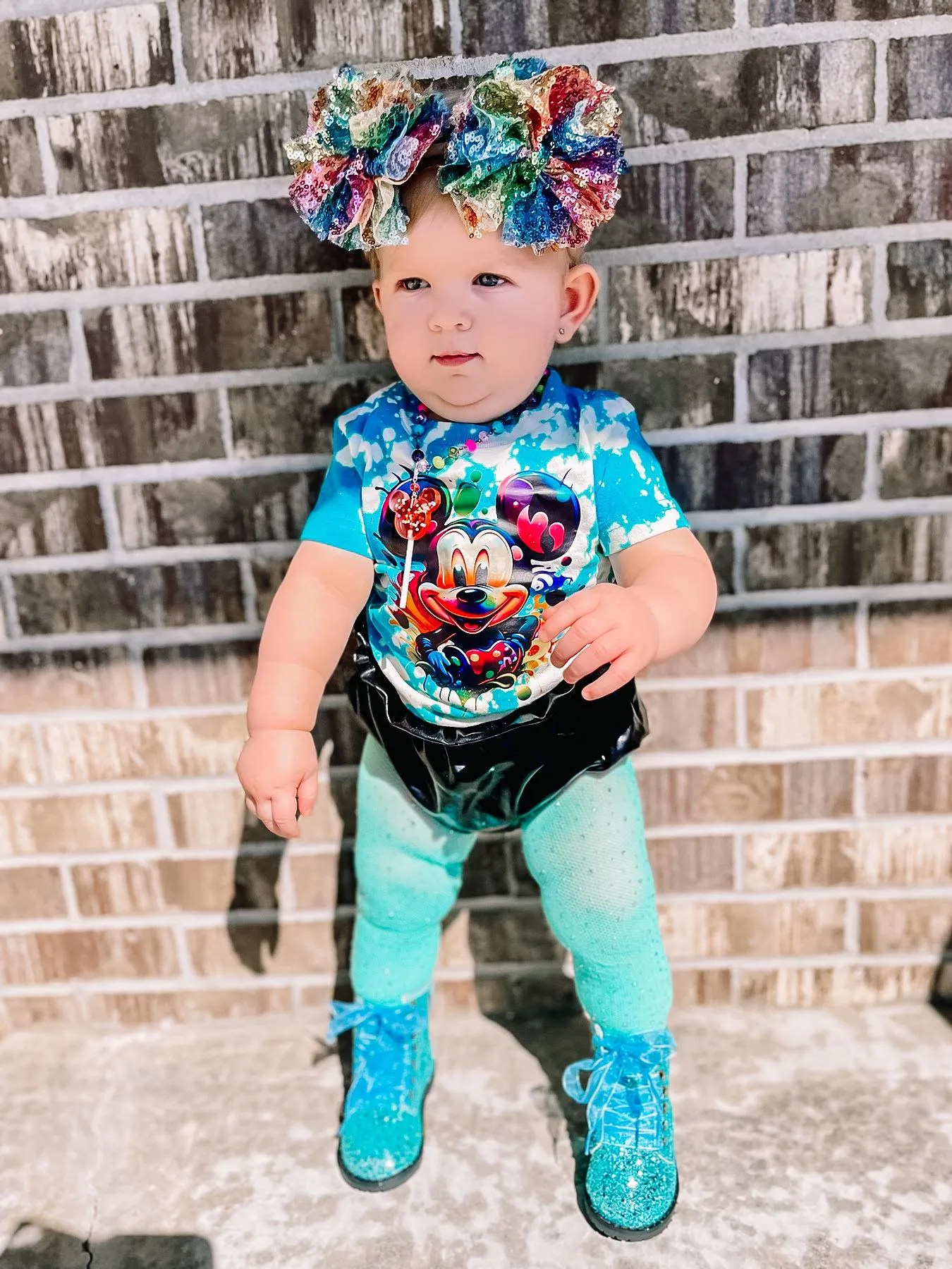 Frozen Glitter Boots
