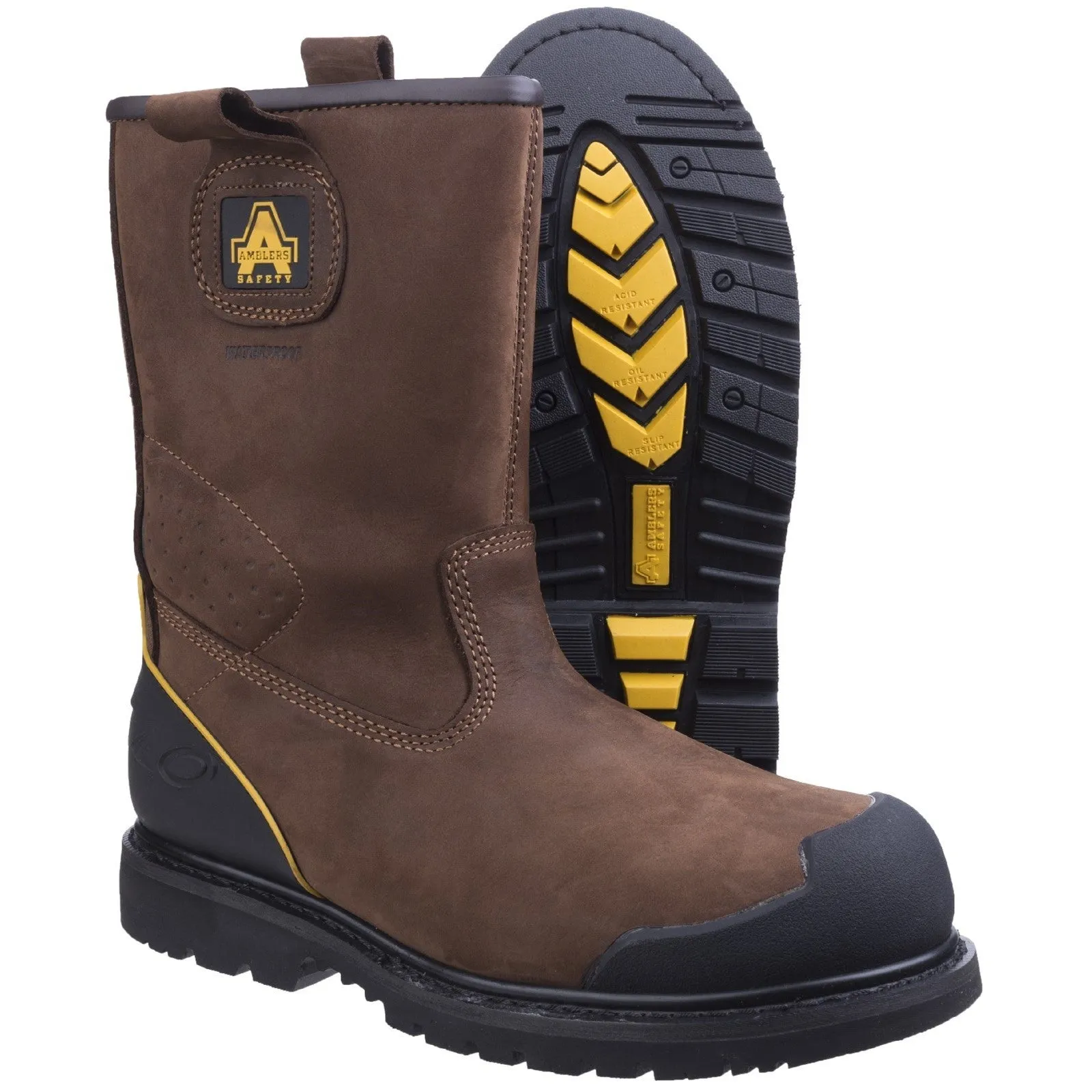FS223 Goodyear Welted Waterproof Pull on Industrial Safety Boot