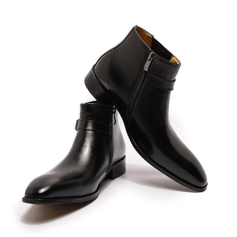 Godfrey Leather Ankle Boots