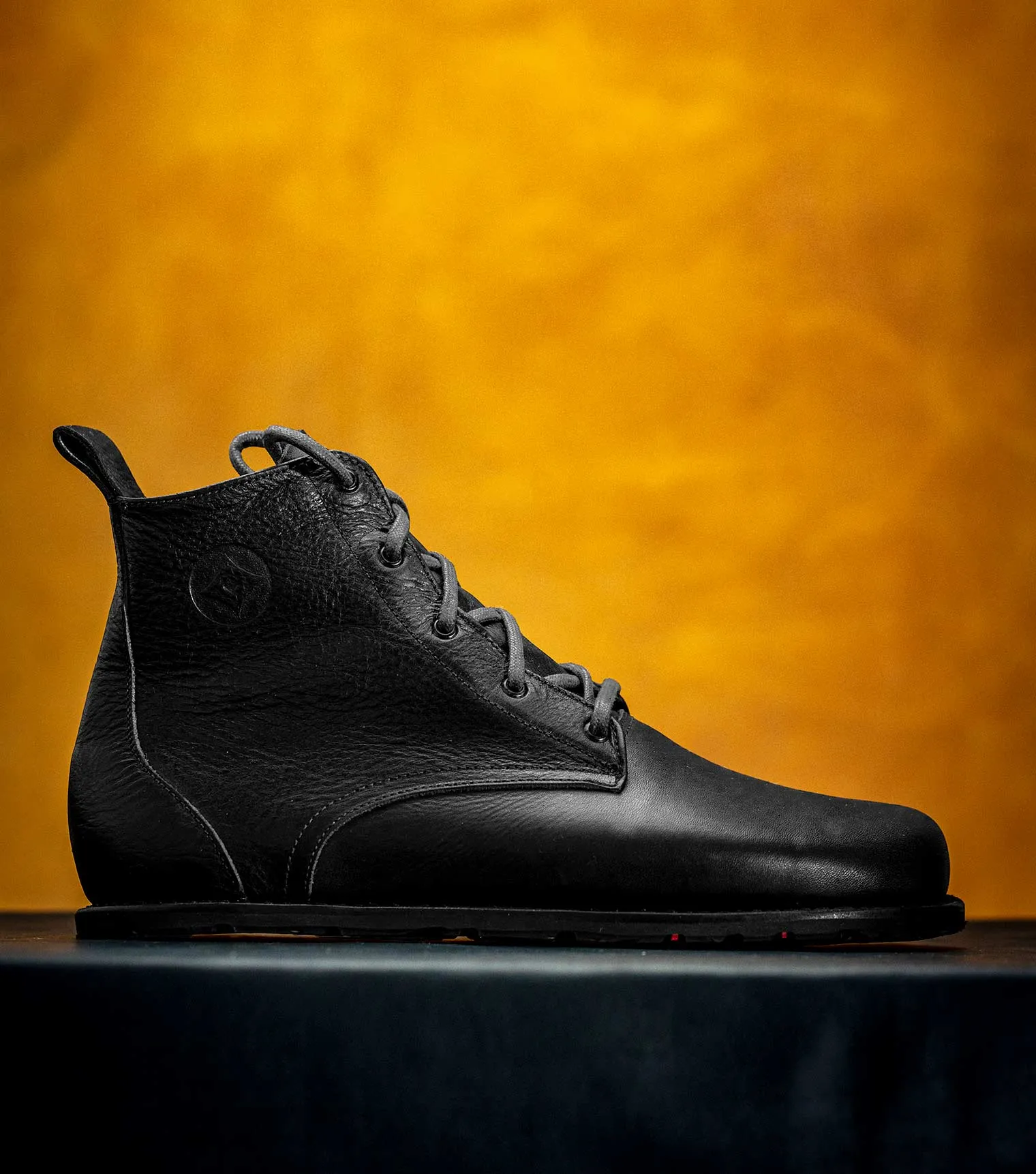 Goodyear Welted Barefoot Chukka Boots - Black
