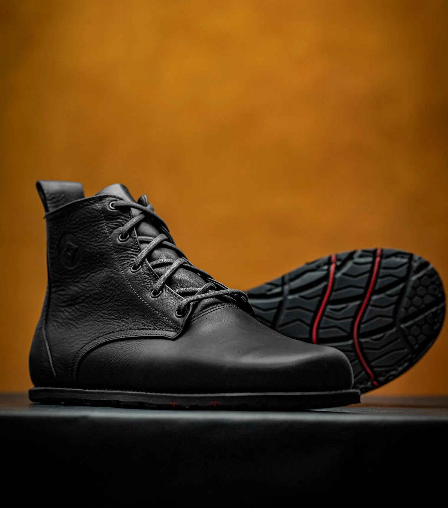 Goodyear Welted Barefoot Chukka Boots - Black