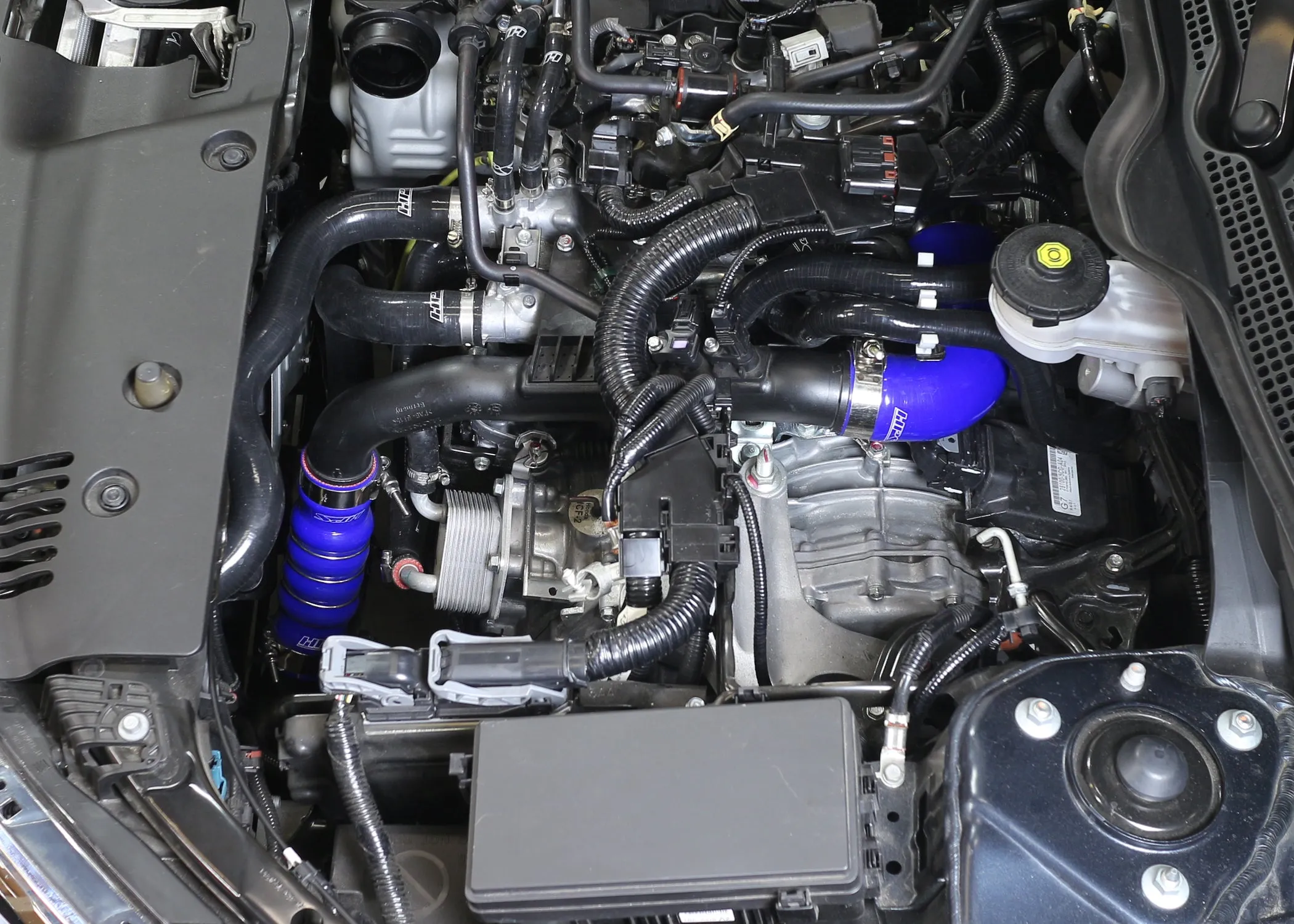HPS Silicone Intercooler Hoses Honda Civic 1.5L (16-20) Civic Si 1.5L (17-20) [Boots Kit] Black / Blue / Red