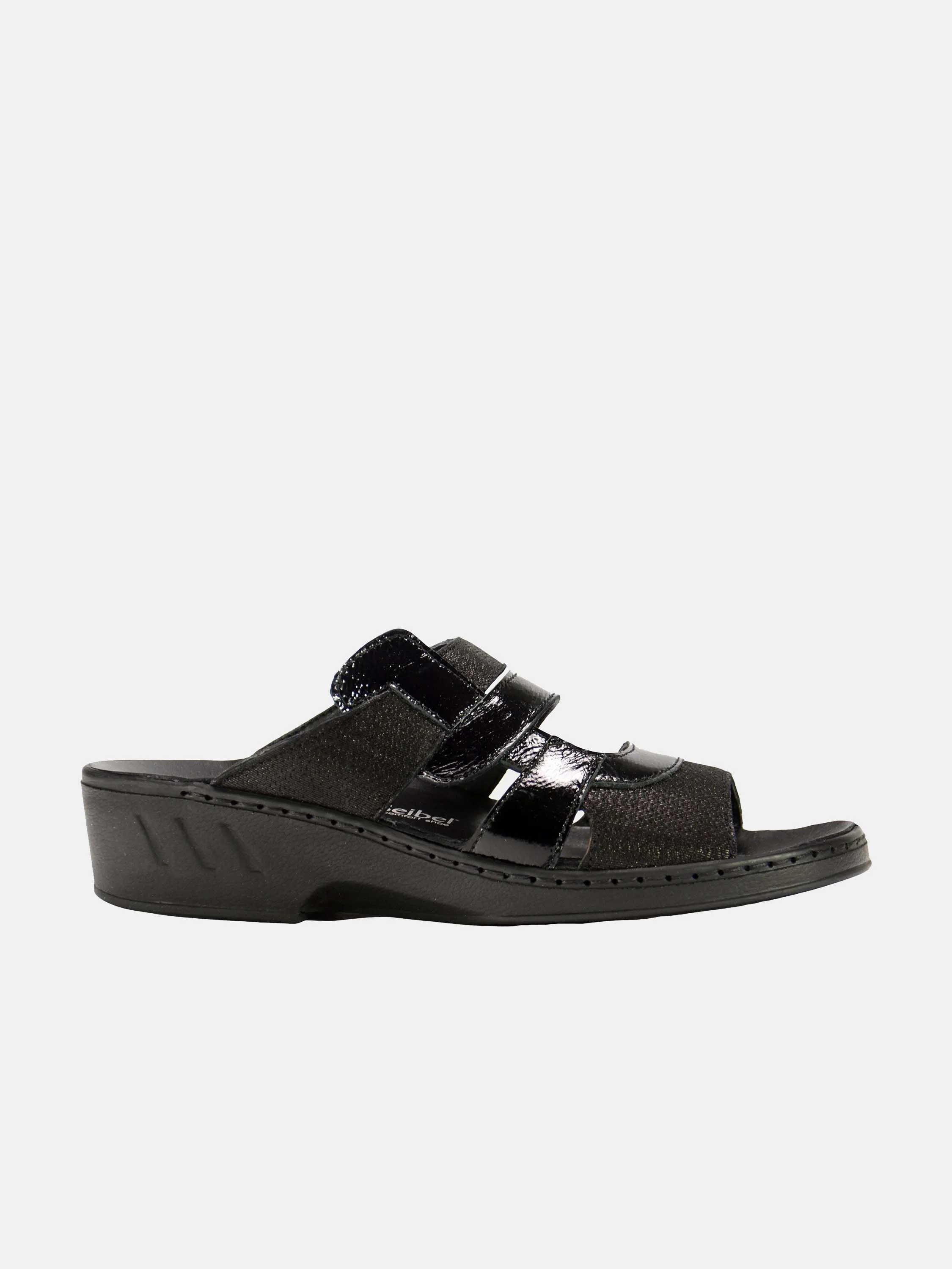 Josef Seibel Women Patent Strap Slider Leather Sandals