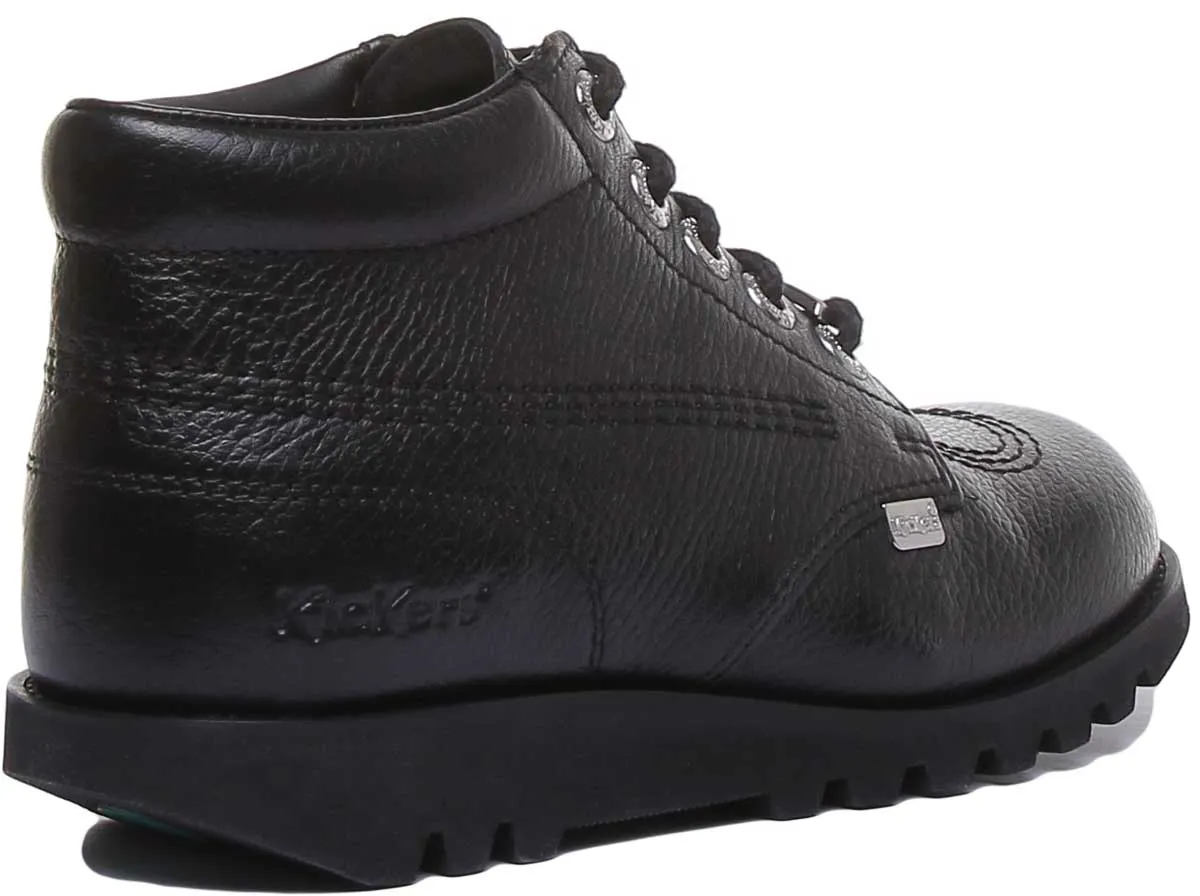 Kickers Kick Hi Luxe In Black in Women UK Size 3 - 8