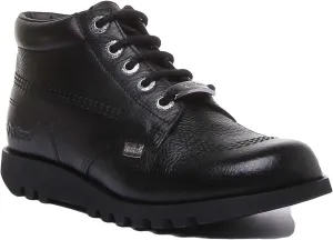 Kickers Kick Hi Luxe In Black in Women UK Size 3 - 8
