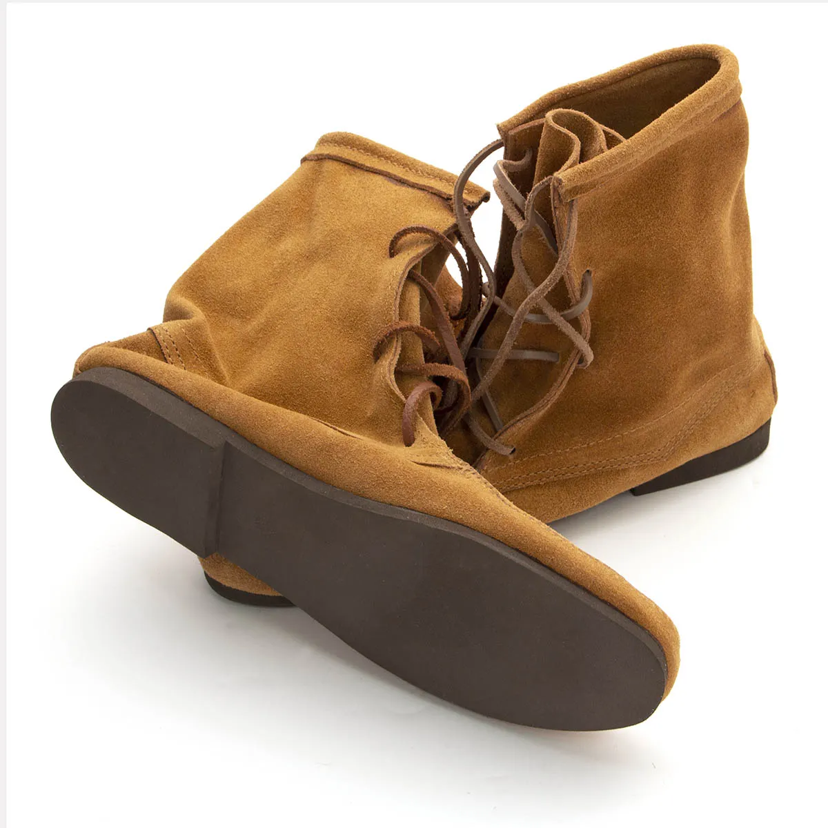 Low Suede Boots without Fringe