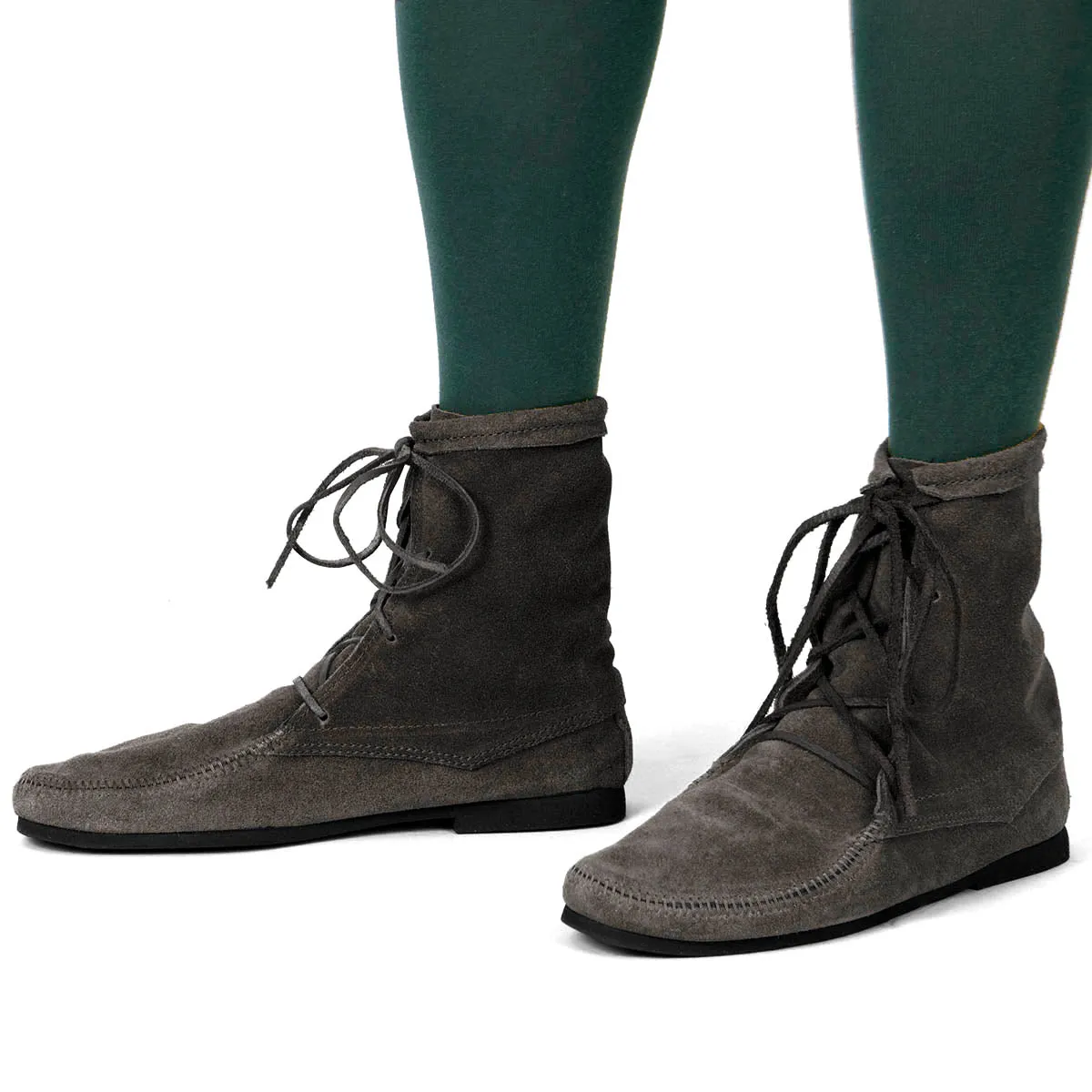 Low Suede Boots without Fringe