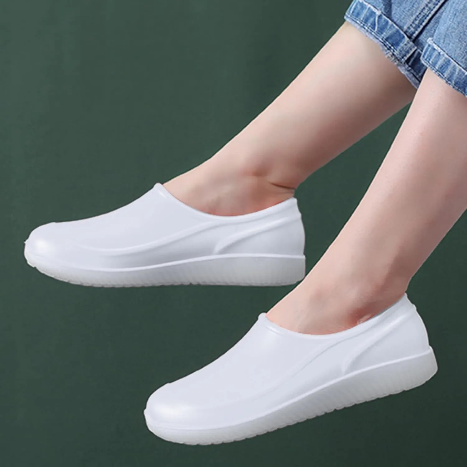 Men's And Women's Couple Fashion Rain Boots Non-Slip Waterproof Rain Shoes For Outdoor Work Fishing Travel