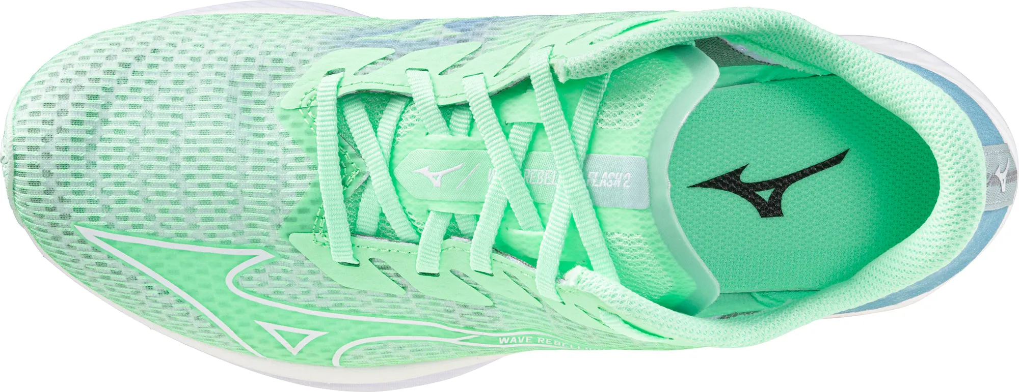 Mizuno Wave Rebellion Flash 2 Womens Running Shoes - Green
