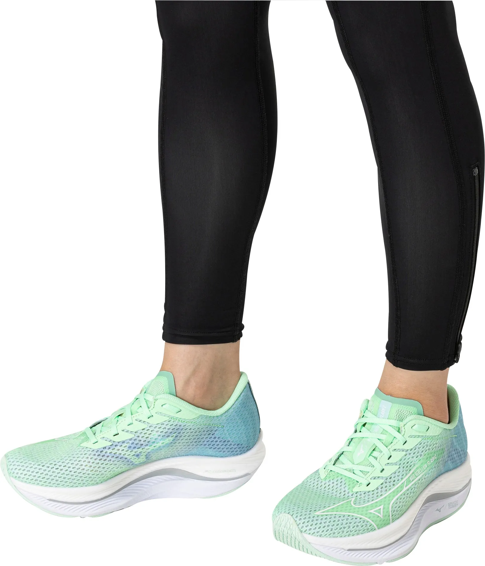 Mizuno Wave Rebellion Flash 2 Womens Running Shoes - Green