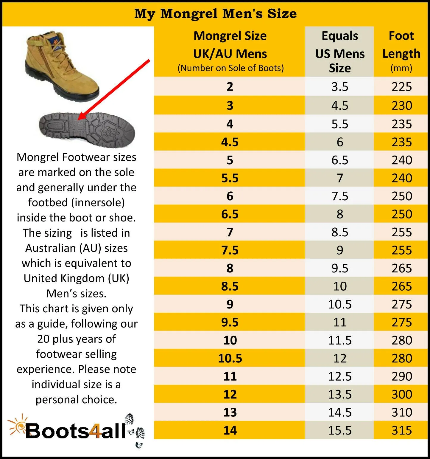 Mongrel 916030 Non-Safety Boots - Elastic Side