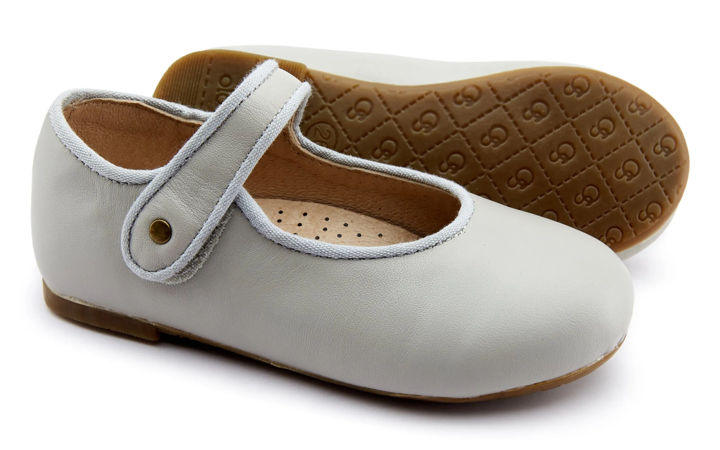 Old Soles Girl's 803 Lady Jane Mary Jane, Gris