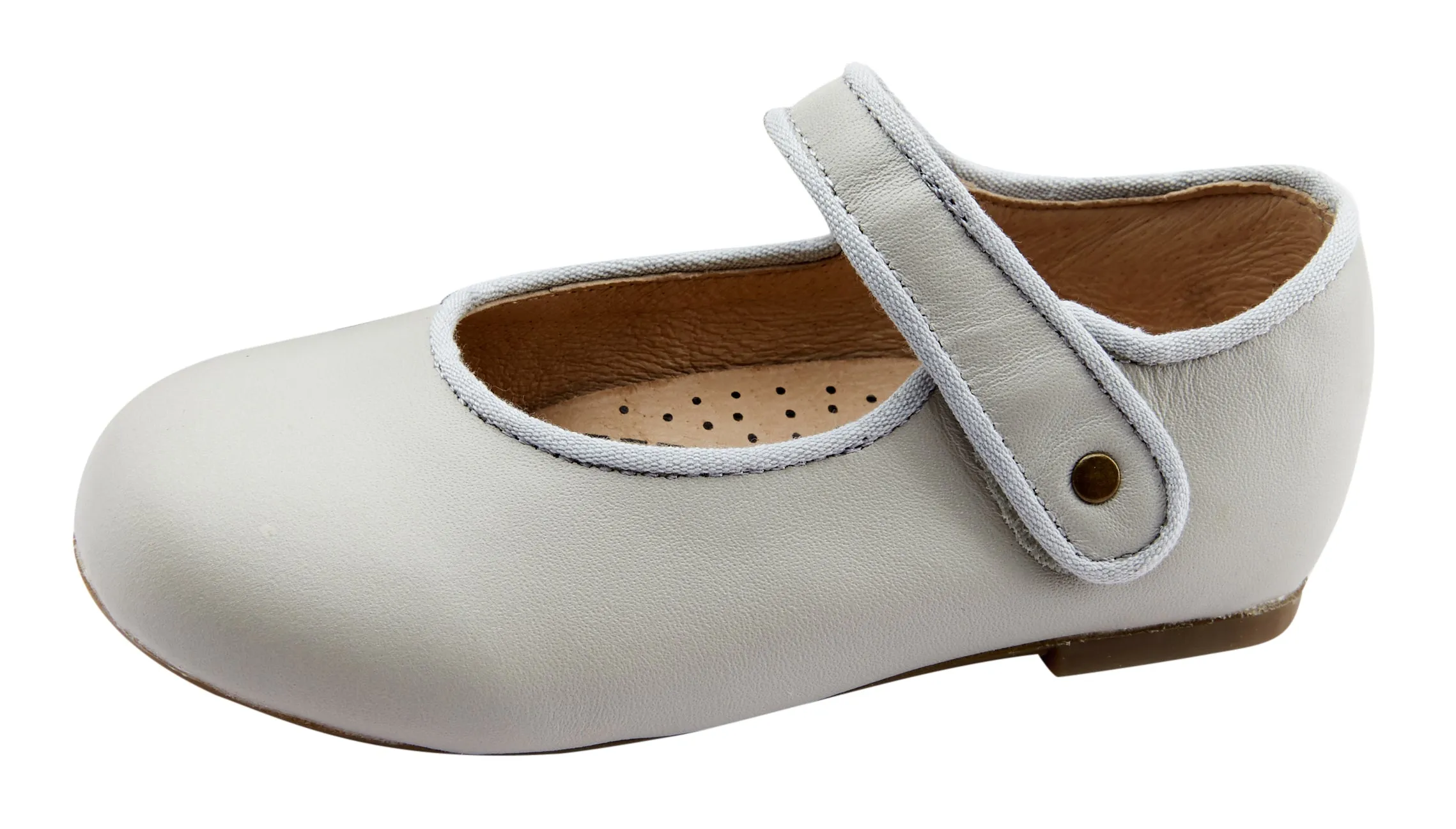 Old Soles Girl's 803 Lady Jane Mary Jane, Gris