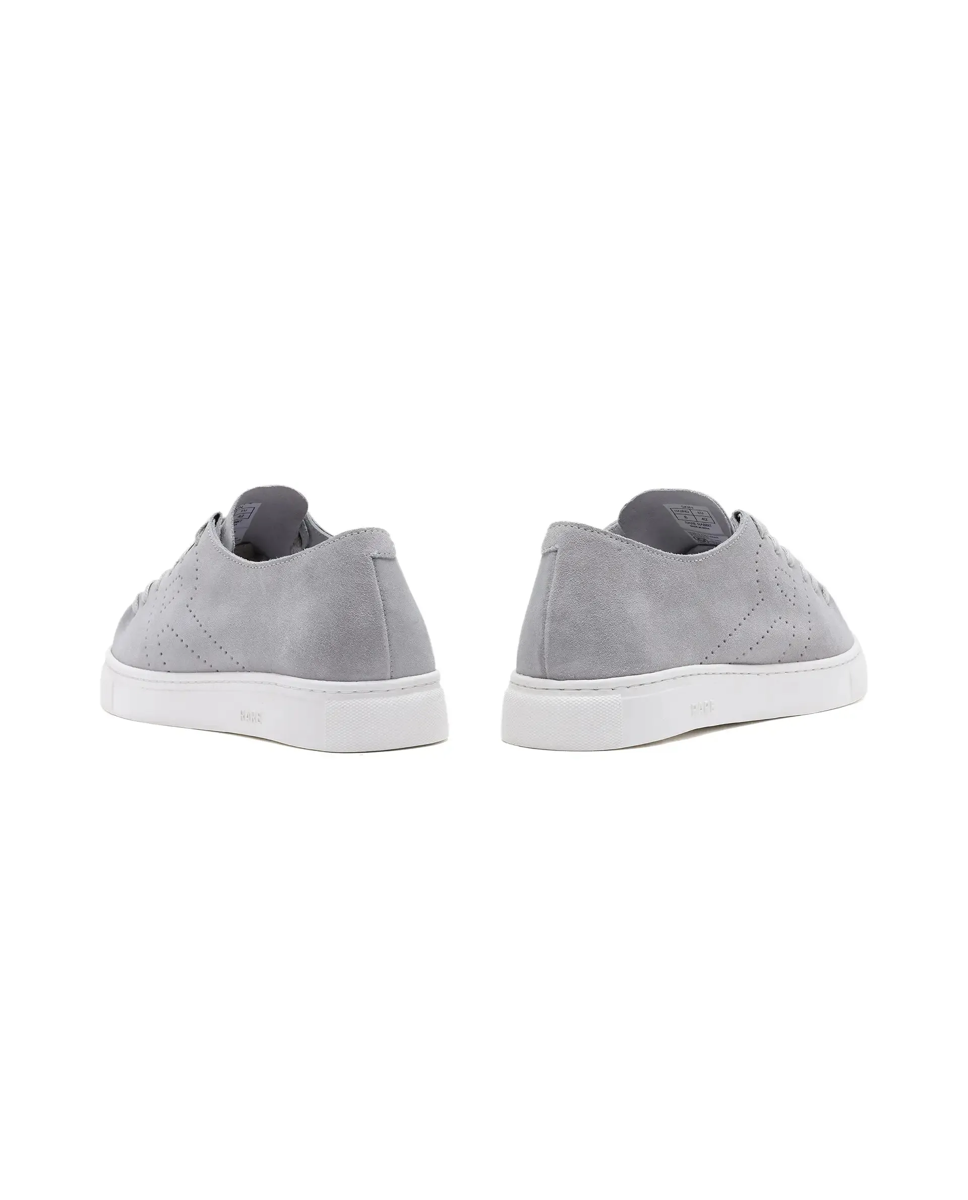 Rare Rabbit Men Skin Light Grey Suede Monotone Upper Low-Top Lace-Up Plain Shoes