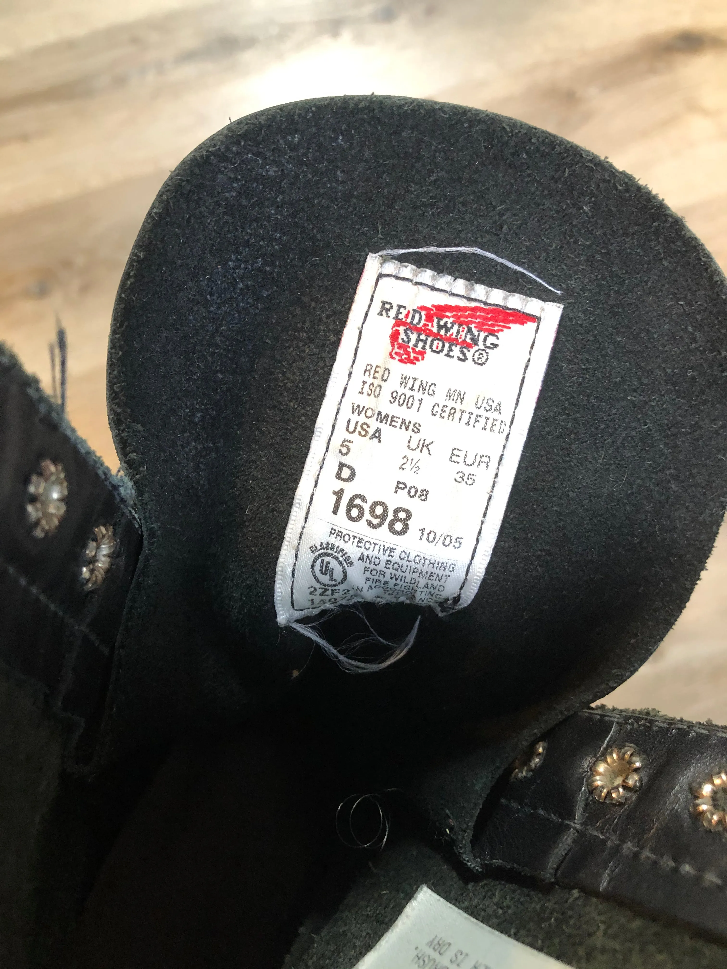 Red Wing 1698 Loggermax 9" Logger - Lineman Boot Womens US5. Made in USA,  US women’s 5