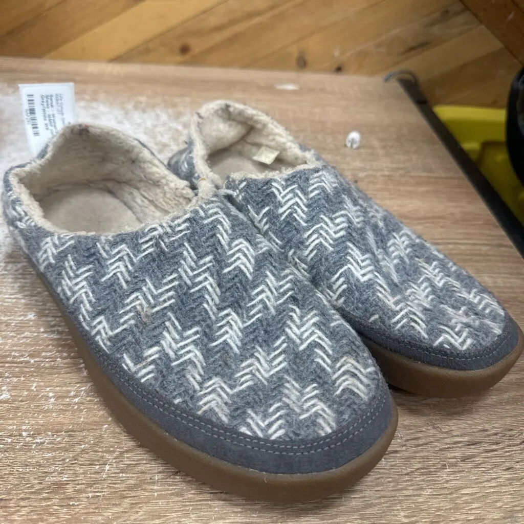 Sanuk - Women's Slip-On Shoes - MSRP comp $85: Grey/White-women-W9