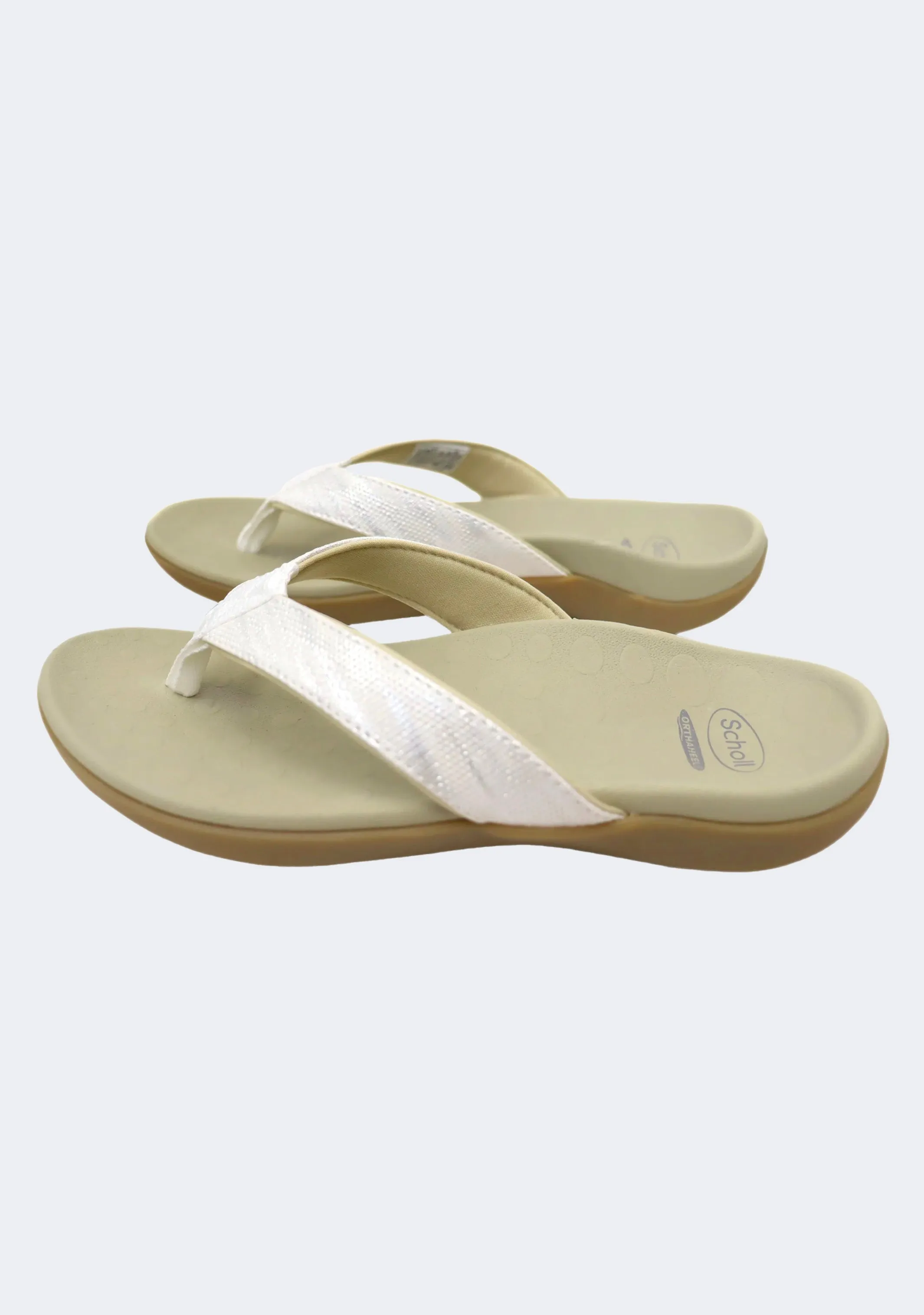 Scholl Orthaheel Women's Sonoma II Sandals Linen/White