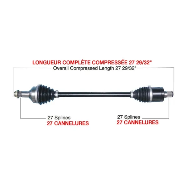 TrakMotiveHD Complete HD Axle Fits Arctic cat