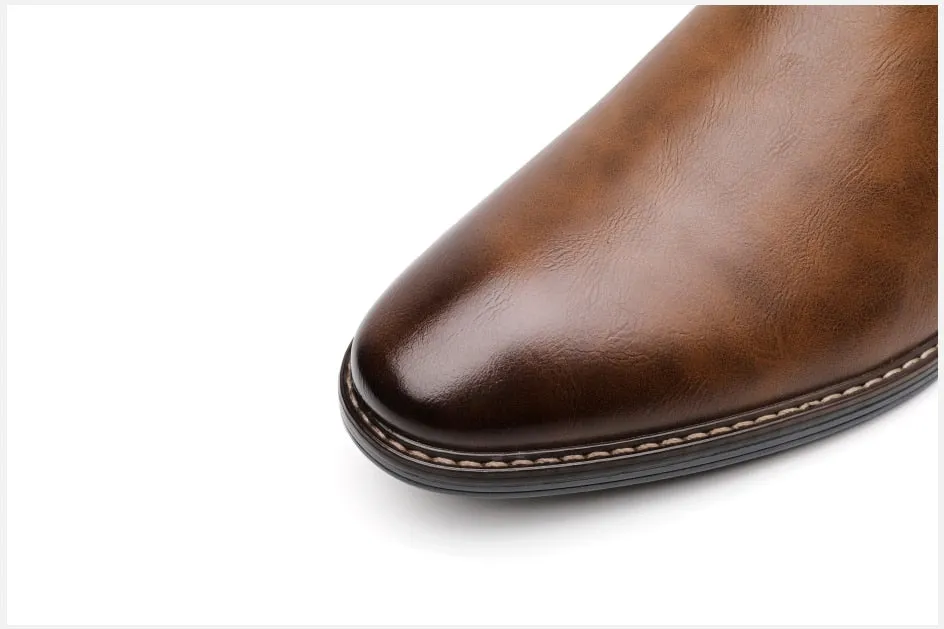 West Louis Designer Leather Comfortable Slip-On Chelsea Boots