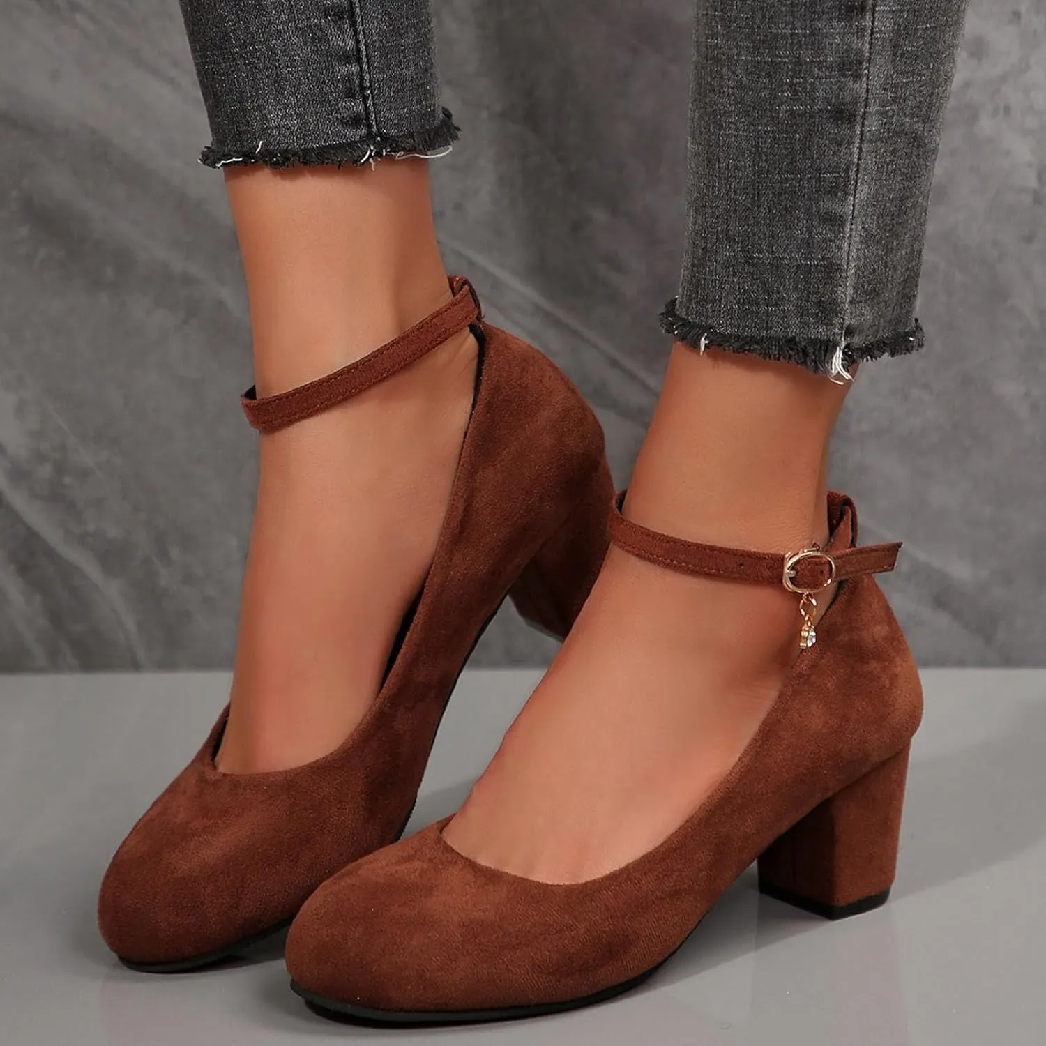 Women's Casual Shoes with Chunky Heel Perfect for Daily Slip On for Comfortable Fit Shoes for Men Casual Walking
