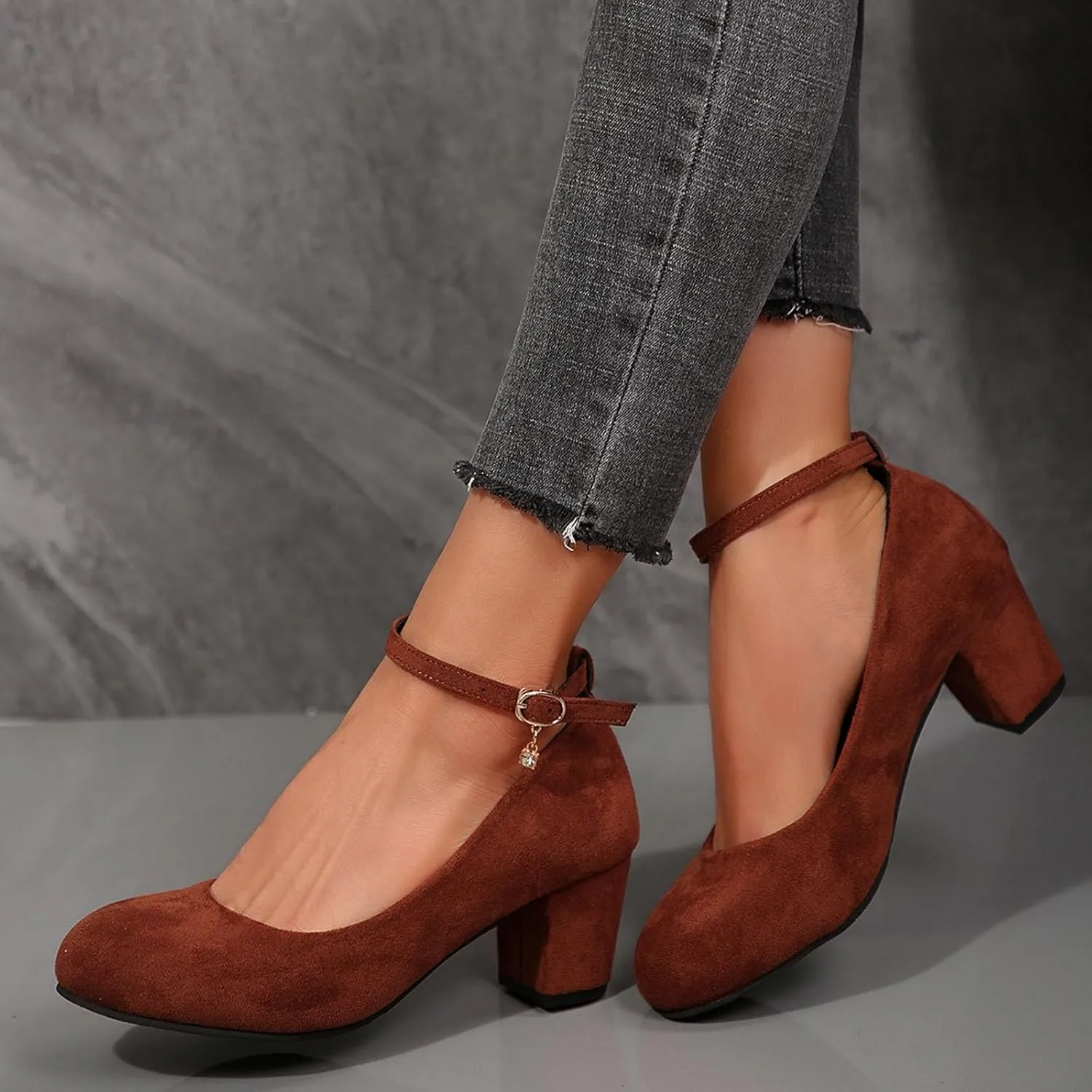 Women's Casual Shoes with Chunky Heel Perfect for Daily Slip On for Comfortable Fit Shoes for Men Casual Walking
