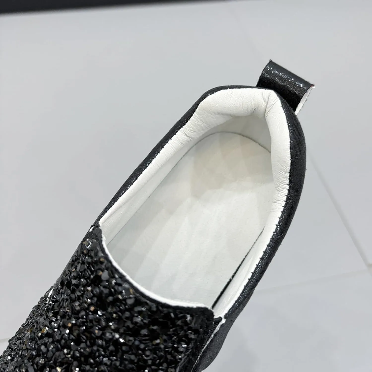 Women's Fashion Workout Shoes High Heel Wedge Sneakers for Women Shiny Running Shoe Casual Slip on Jogging Sneaker