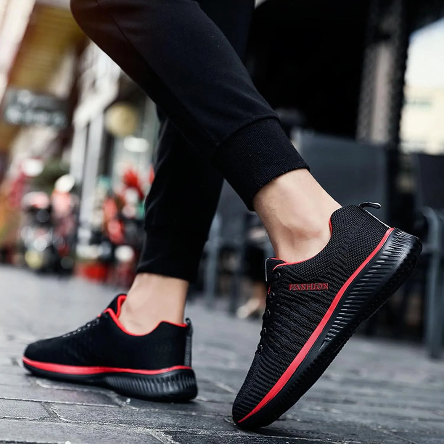 Womens Sneakers Air Cushion Running Shoes Lace Up Non Slip Work Shoes Women Lightweight Casual Shoes Men Shoes Sneakers Platform Tennis Shoe Cross Trainer Shoe