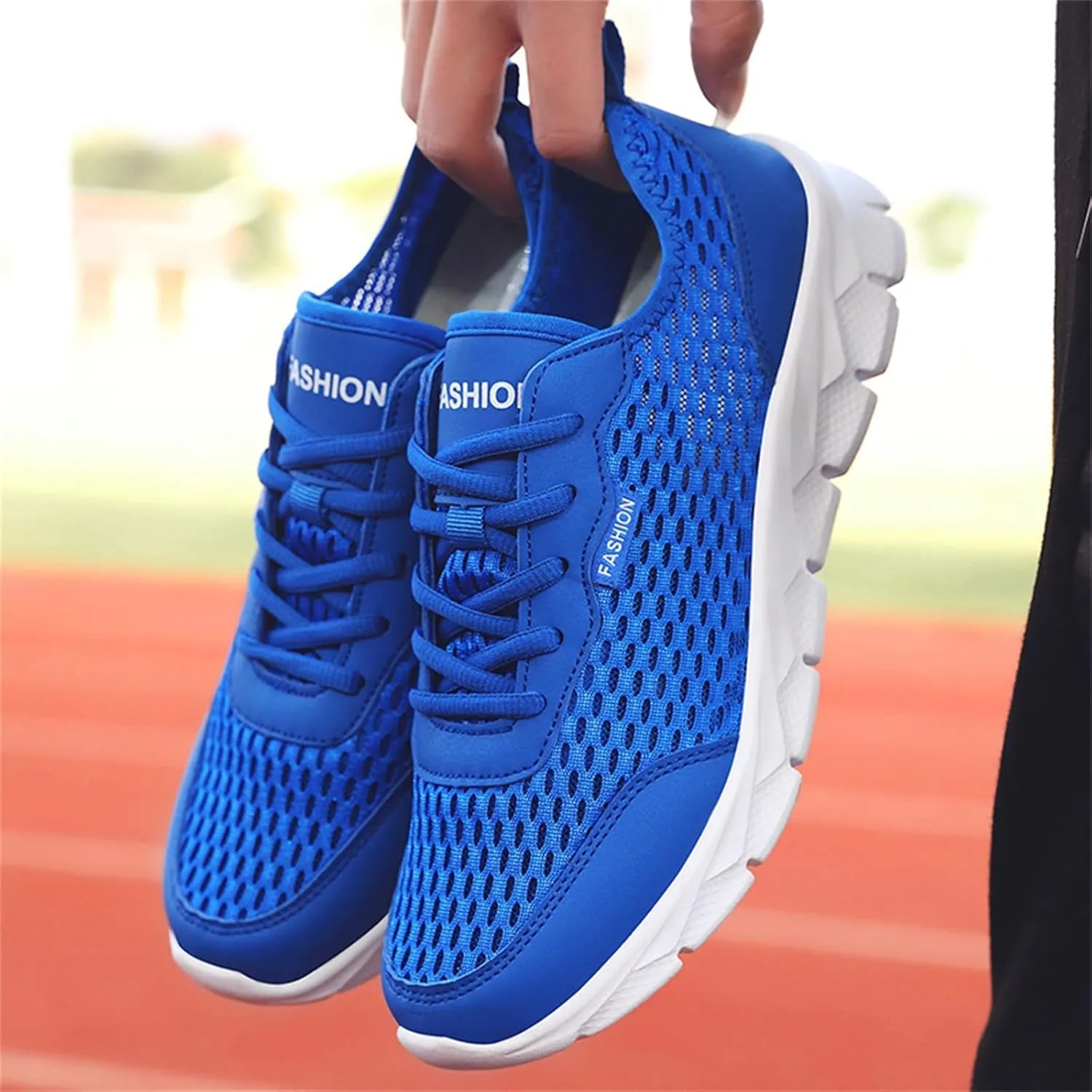Womens Tennis Shoes Mesh Casual Slip On Shoes Waterproof Sneakers Women's Soft Sole Mesh Comfort Orthopedic White Basketball Shoe White Loafers