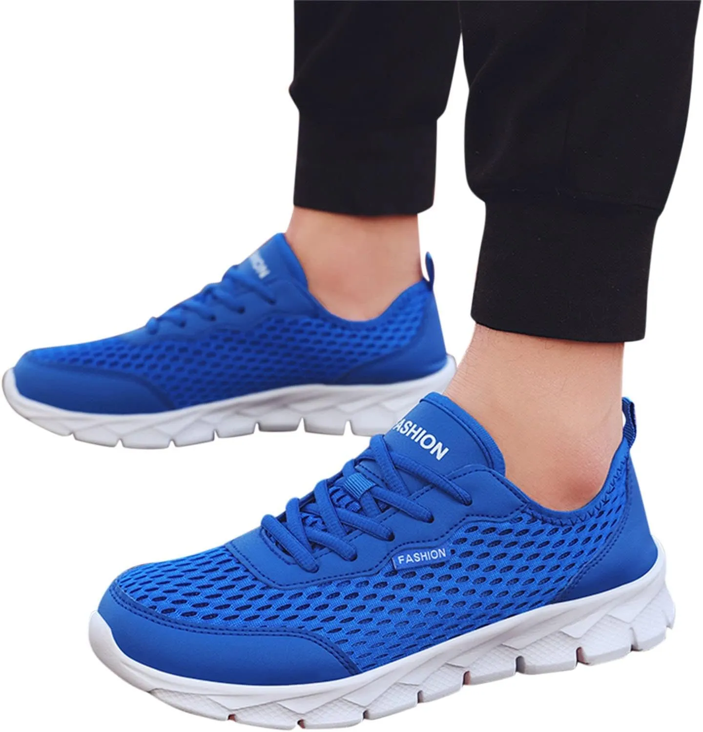 Womens Tennis Shoes Mesh Casual Slip On Shoes Waterproof Sneakers Women's Soft Sole Mesh Comfort Orthopedic White Basketball Shoe White Loafers