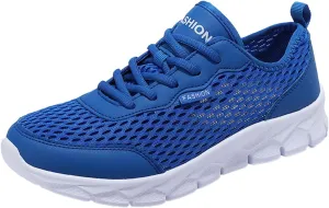 Womens Tennis Shoes Mesh Casual Slip On Shoes Waterproof Sneakers Women's Soft Sole Mesh Comfort Orthopedic White Basketball Shoe White Loafers