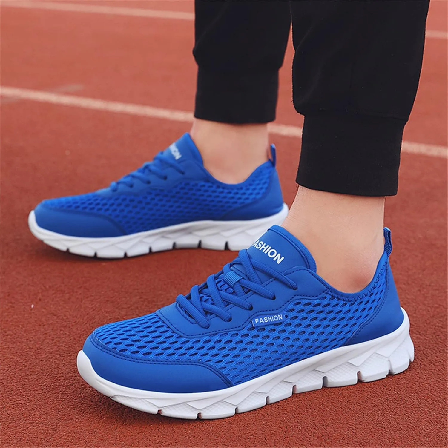 Womens Tennis Shoes Mesh Casual Slip On Shoes Waterproof Sneakers Women's Soft Sole Mesh Comfort Orthopedic White Basketball Shoe White Loafers