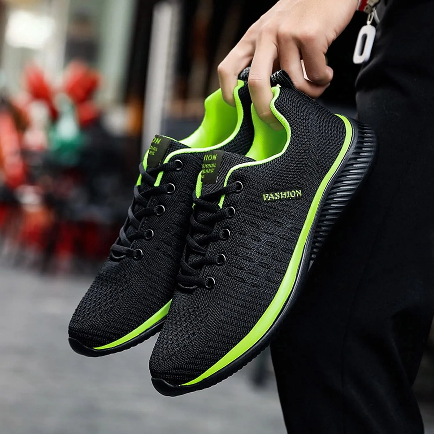 Women's Walking Shoes Mesh Breathable Lightweight Fashion Mens Running Shoes Sports Men's Shoes Casual Waterproof Sneakers Black Tennis Shoe Cross Trainer Shoe