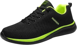 Women's Walking Shoes Mesh Breathable Lightweight Fashion Mens Running Shoes Sports Men's Shoes Casual Waterproof Sneakers Black Tennis Shoe Cross Trainer Shoe