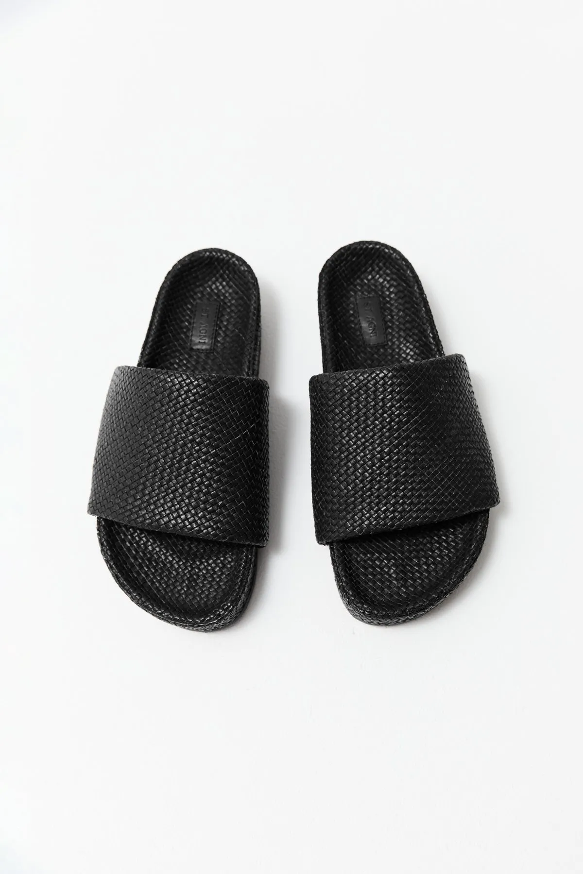 Woven Everyday Flatform Slide - Black